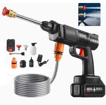 Double Battery Car Washer Gun – مسدس غسيل سيارات ببطاريتين